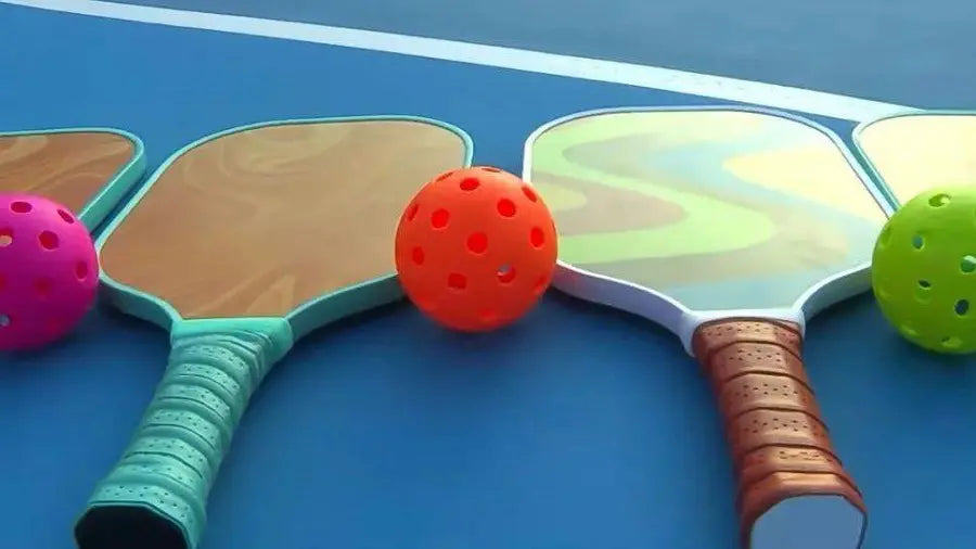 What materials are used to make pickleball paddles?