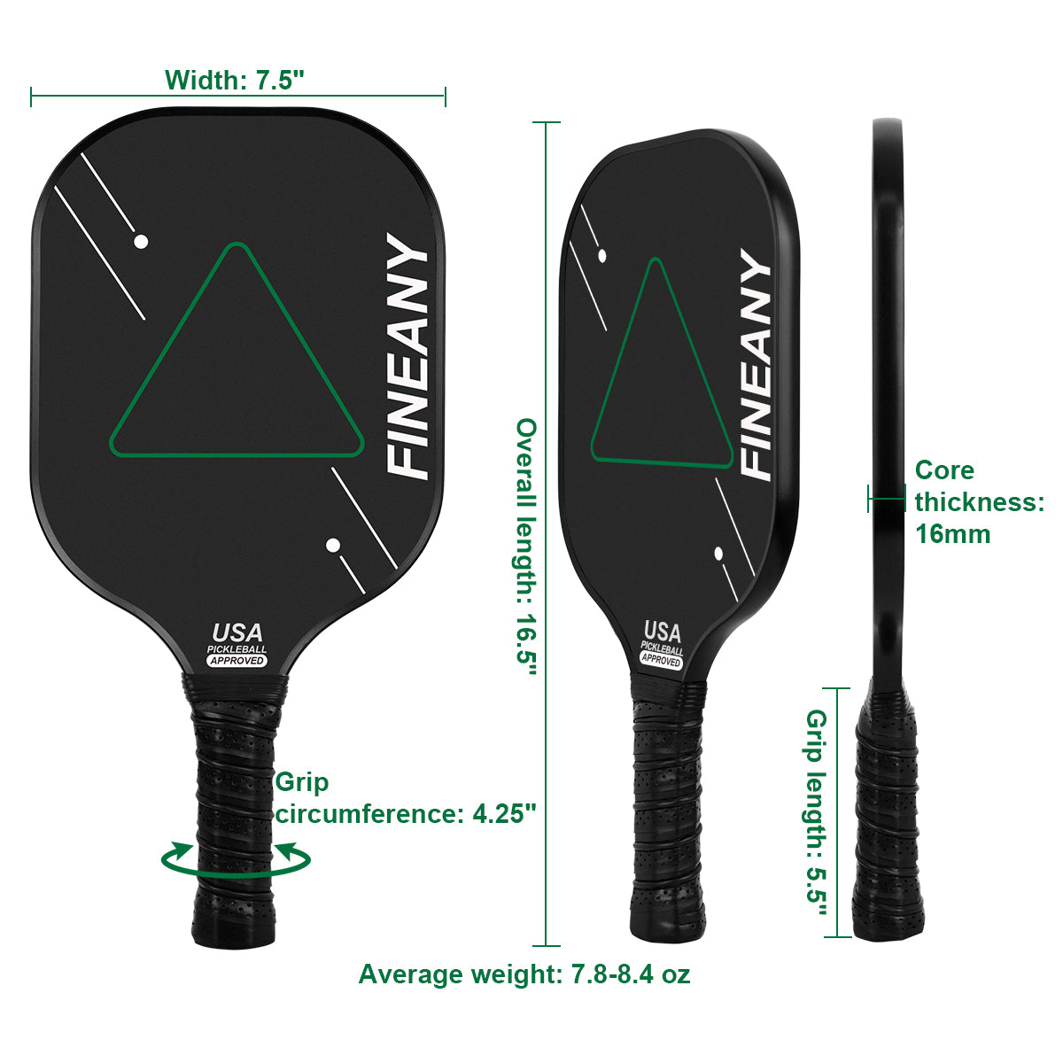 Elite Apex Carbon Fiber Pickleball Paddle