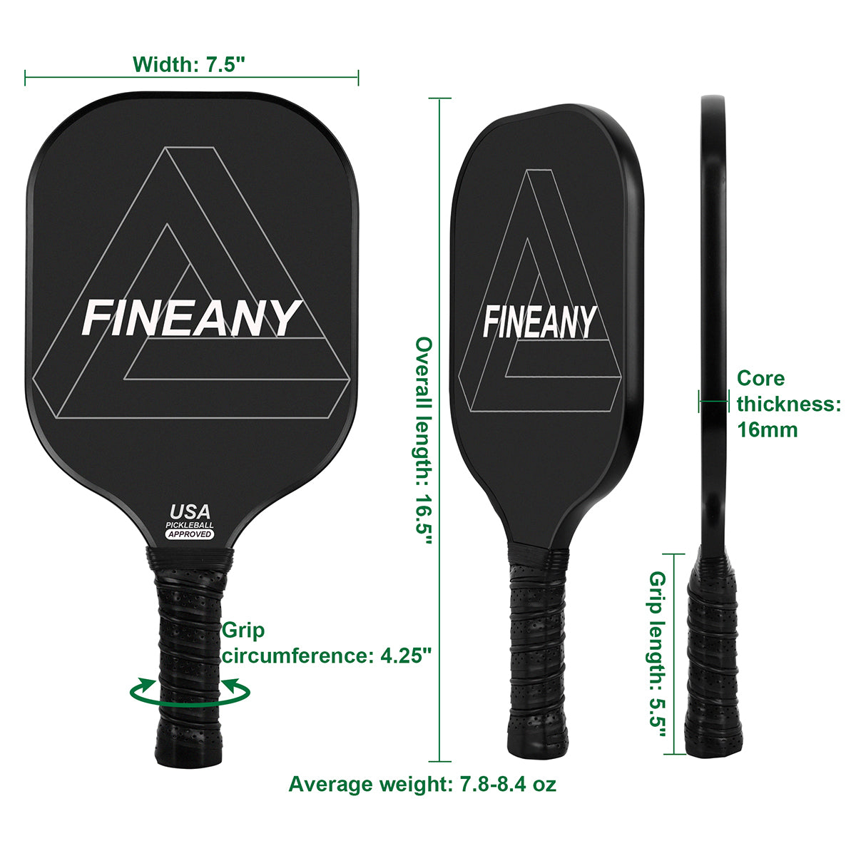 Elite Plus Carbon Fiber Pickleball Paddle