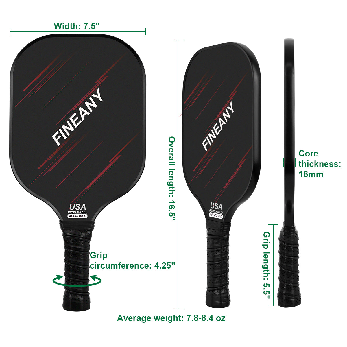 Elite Master Carbon Fiber Pickleball Paddle