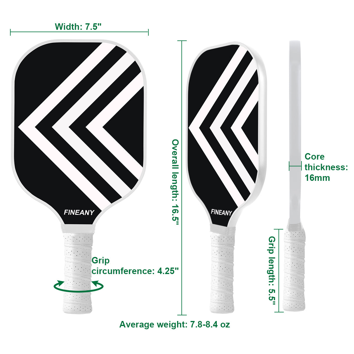 King Rush Carbon Fiber Pickleball Paddle