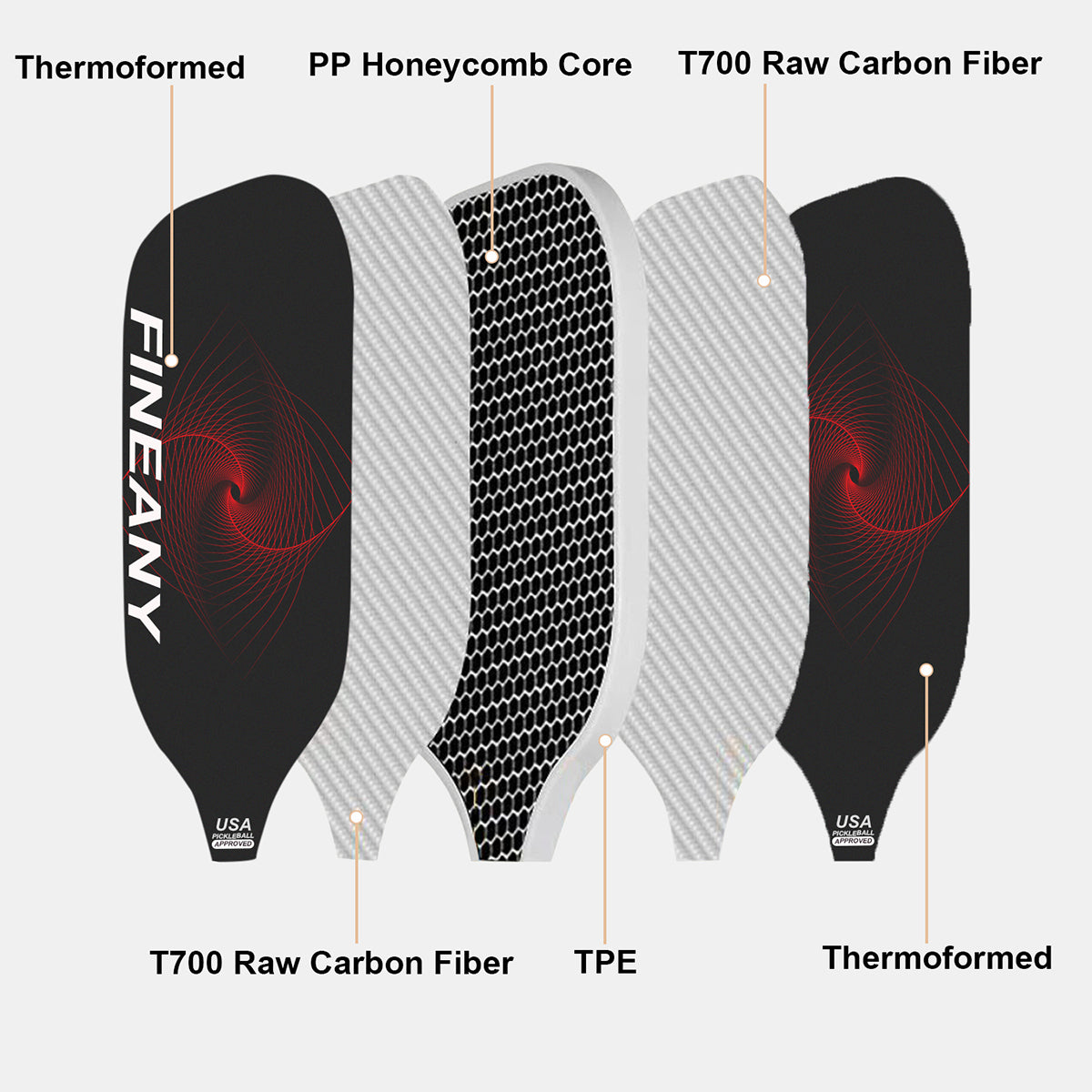 Elite Ultra Carbon Fiber Pickleball Paddle